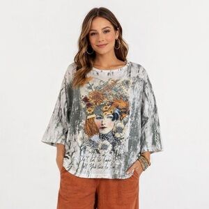 NWT Paper Lace Oversized GypsyTee OS